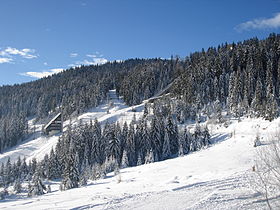 Vue des pistes de l'Igman.