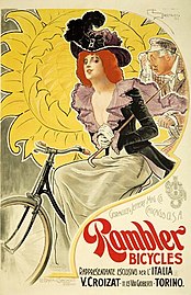 Cesare Saccaggi, Rambler Bicycles, affiche (vers 1891).