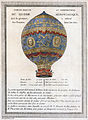 Image 17 First flying machine Artist: Unknown A 1786 depiction of the first hot air balloon to carry humans, built by the Montgolfier brothers of Annonay, France. The flight occurred on 21 November 1783 from the grounds of the Château de la Muette in the western outskirts of Paris. Jean-François Pilâtre de Rozier, a physician, and François Laurent d'Arlandes, an army officer, flew aloft about 3,000 feet (1,000 m) above the city for a distance of 9 kilometres (6 mi), with a total flying time of 25 minutes. More featured pictures