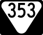 State Route 353 marker