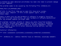 The Blue Screen of Death on Windows XP, Vista and 7.