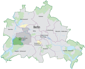 situo de la urbodistrikto ene de Berlino