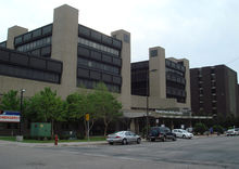 Four-story building seen from across the street