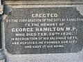 George Hamilton's tombstone