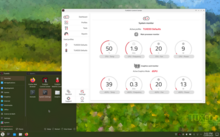 Screenshot of Tuxedo OS 2 and the Tuxedo Control Center