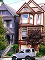 Maisons victoriennes en bois du XIXe siècle. San Francisco.