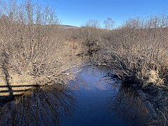 South Mékinac River the Laurentians, the river, from the bridge P-03952, Reinforced concrete frame, under embankment,[12] Quebec Route 359