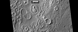 Circular structures on floor of Schiaparelli basin, as seen by HiRISE under HiWish program.