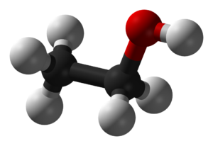 Ethanol-Modell mäd litje Baale