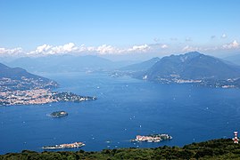 Lac Majeur, l'un des lacs préalpins.