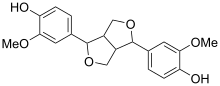 Chemical structure of pinoresinol