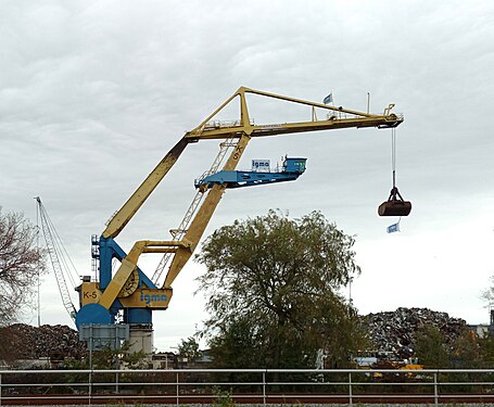 Crane in Amsterdam