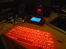 Clavier à projection.