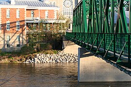 Private residence, Sacré-Cœur-de-Jésus Parish Church, Sainte-Anne River, Bridge 06073, steel lower deck structure,[15][16] Roads 354 & 363