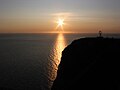 Sol de medianoche en cabo Norte.