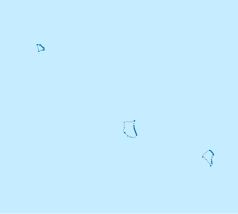 Mapa konturowa Tokelau, na dole po prawej znajduje się punkt z opisem „Fakaofo”