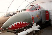 TESS (TElescopic Sighting System) panel mounted periscope between front and rear cockpit on a Royal Air Force F-4 Phantom II