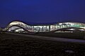 Das Rolex Learning Center bei Nacht