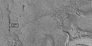 Close view of lines of pits, as seen by HiRISE, under the HiWish program