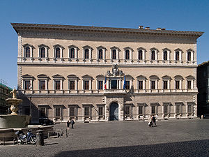 High Renaissance - Palazzo Farnese, Rome, by Antonio da Sangallo the Younger, 1534-1546[177]