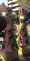 Living statue of two ladies with grapes on their clothes and in their hands (Osdorpplein)