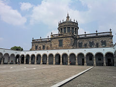 Hospicio Cabañas, built in 1805-1845 by Manuel Tolsá, José Gutiérrez, Pedro José Ciprés.[88][89][90]