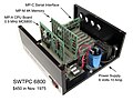 SWTPC 6800 case with SS-50 and SS-30 buses—an early hobbyist machine