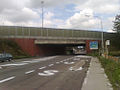 Die Autobahnbrücke (E 40) von Mere über den Oudenaardsesteenweg