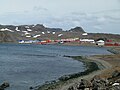 The Chilean settlement of Villa Las Estrellas on King George Island in the South Shetland Islands, Antarctica.