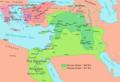 Die Expansion Assyriens zwischen dem 9. und 7. Jahrhundert v. Chr. endete mit der Eroberung der assyrischen Kernstädte durch Babylon (614 Assur, 612 Ninive, 608 Harran). Die Gebiete am Mittelmeer fielen ebenfalls an die Babylonier (597 Jerusalem), dann an die Perser (ab 525)