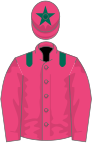 Pink, dark green epaulets and star on cap