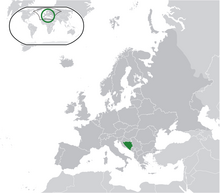 Description de l'image Location Bosnia-Herzegovina Europe.png.