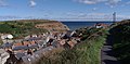 2014-10-18 Looking down on Staithes from the hill above.