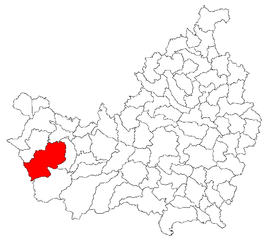 Location in Cluj County