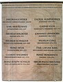 Ehrentafel am Gymnasium Theodorianum in Paderborn: Linke Seite: Vierter von oben: Wilhelm Schneider