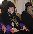 Patriarca Aram I de Sis o Cilicia (armeniu ortodoxu).