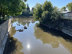 Confluence of Niagarette and Sainte-Anne rivers, rue Tessier, (Quebec Route 354)