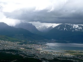 Vista general sobre Ushuaia.