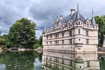 Northern Renaissance - Château d'Azay-le-Rideau, Loire, France, unknown architect, 1518-1527[175]