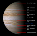 Jupiters atmosfære består av 89% hydrogen.