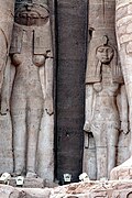 Statues of Queen Meritamen (right) and her sister Baketmut (left)