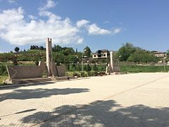 A memorial in Martuni