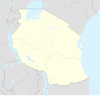 Carte des régions de tanzanie.