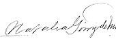 signature de Natalia Górriz