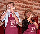 Photographie montrant une dégustation entre confrères de la dive bouteille.