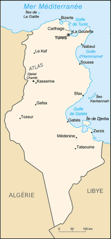 Description de l'image Tunisie carte.png.