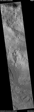 Wide view of channels, as seen by HiRISE under HiWish program