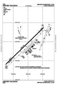 FAA airport diagram as of January 2021