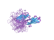 2ha1: Complex of the first and second type III domains of human Fibronectin in solution