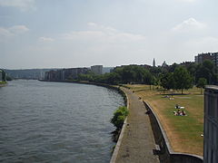 Liège, l'esplanade des Terrasses d'Avroy.